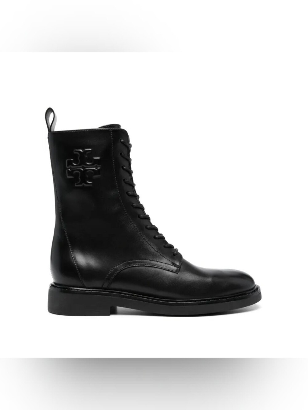 Tory Burch Double T combat boots.